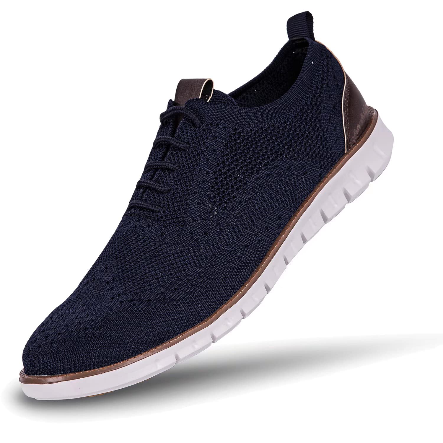 **NEDAWM Men's Breathable Mesh Wingtip Oxford Sneakers - Lightweight Casual Dress Shoes for Outdoor Walking & Daily Wear**    *Perfect for Work, Travel, Date Nights & Comfortable All-Day Use*