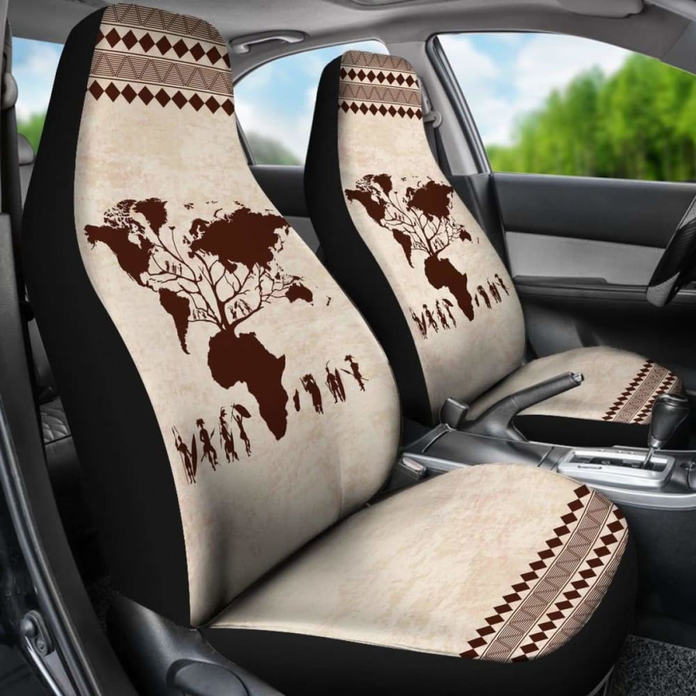 Premium African Print Car Seat Covers - Root Africa 105905 - Stylish & Durable Protection for SUVs, Sedans & Trucks - Perfect for Road Trips & Daily Commutes