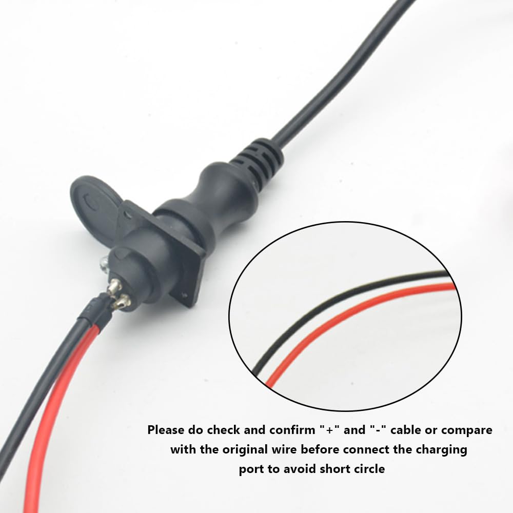 Electric Scooter Charging Port Socket - Replacement Battery Charger Connector for Xiaomi, Segway & More (1 Pack) - Perfect for DIY Repairs & Maintenance