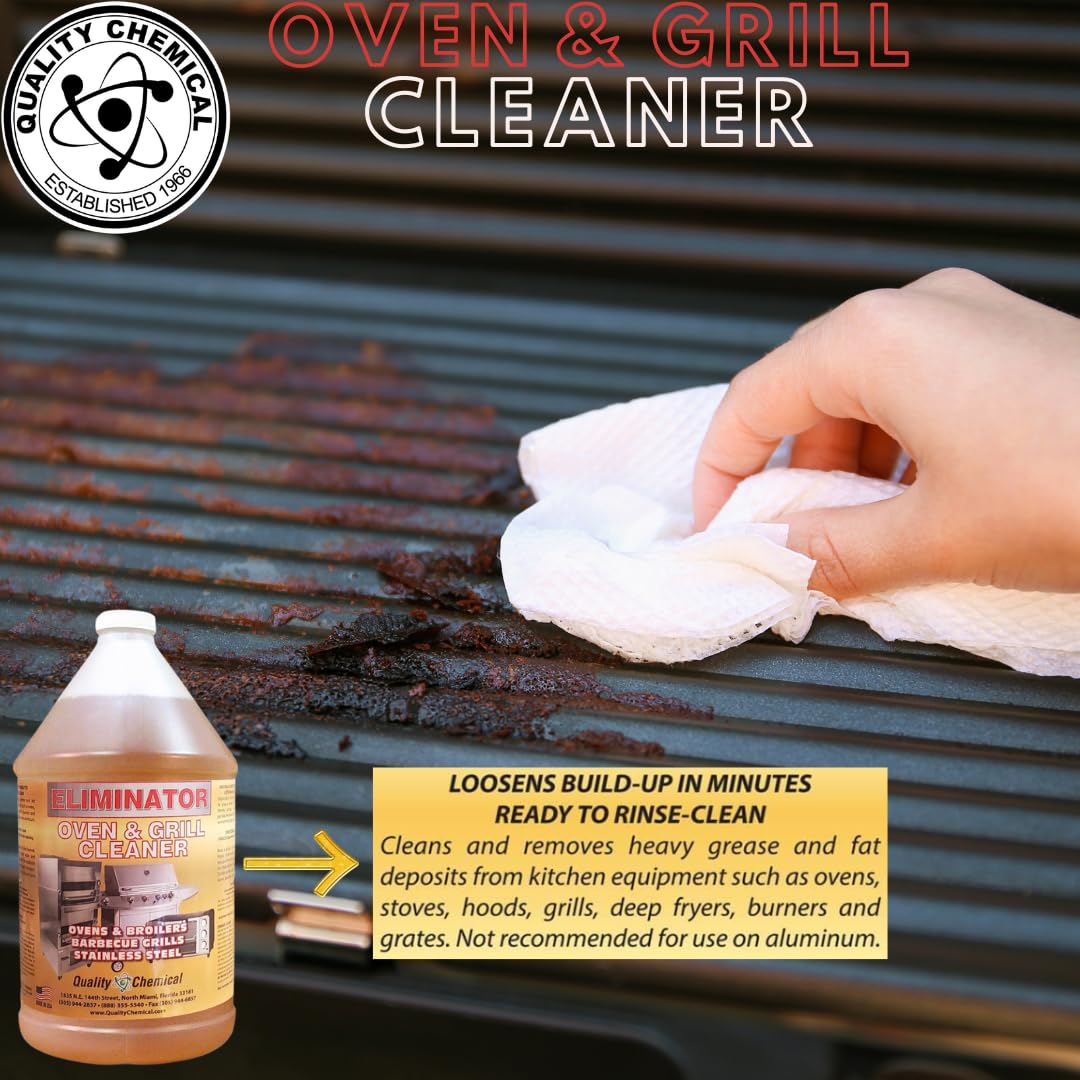 Best Heavy-Duty Oven & Grill Cleaner - Fast Acting Degreaser for Tough Grease - Made in USA - 5 Gallon Pail - Perfect for Commercial Kitchens, Restaurants & Home Deep Cleaning
