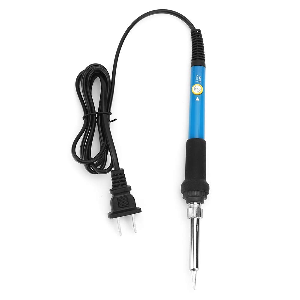 Professional Electric Soldering Iron Kit - 60W Adjustable Temperature Welding Tool with 5 Tips for Electronics Repair, DIY Projects & Home Appliance Maintenance (Ideal for Circuit Boards, Jewelry Making & Small Metal Works)