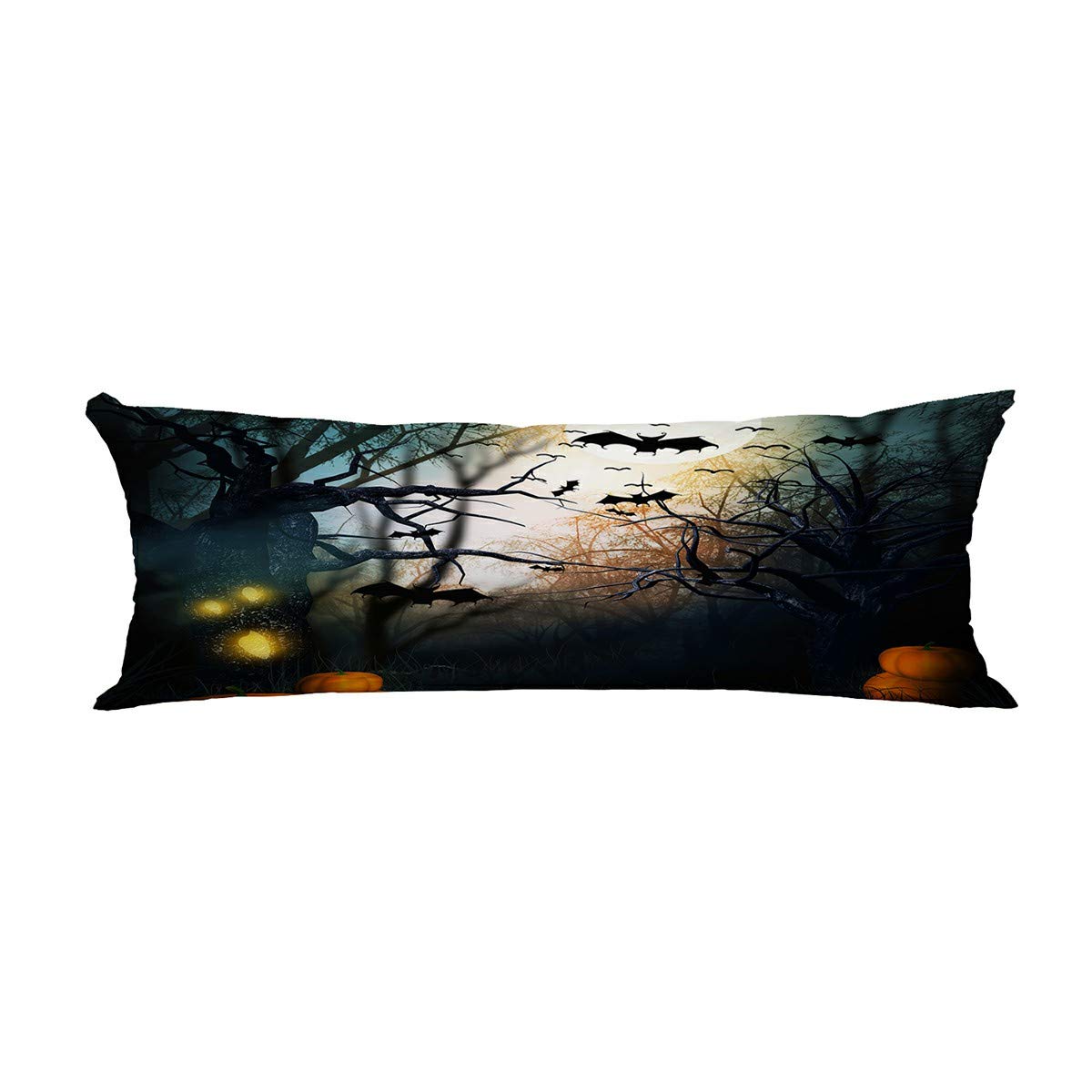 ECZJNT Scary Halloween Body Pillow Cover 20x60 Inch - Horror Decor for Halloween Party, Haunted House, and Spooky Home Decor