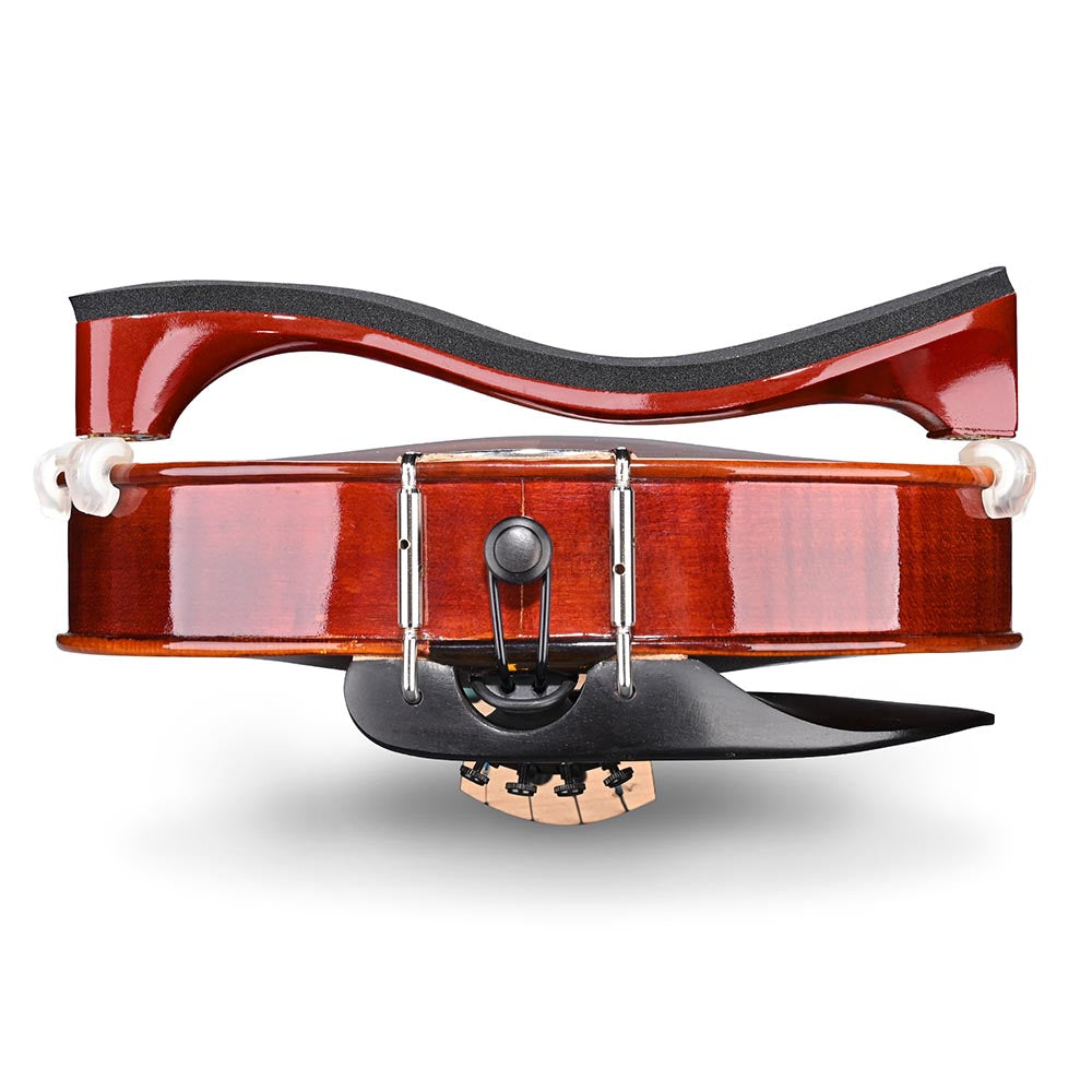 Premium Maple Wood Violin Shoulder Rest for 4/4 & 3/4 Size - Comfortable Sponge Padding - Perfect for Students & Professional Musicians - Ideal for Practice, Performances & Orchestra Rehearsals