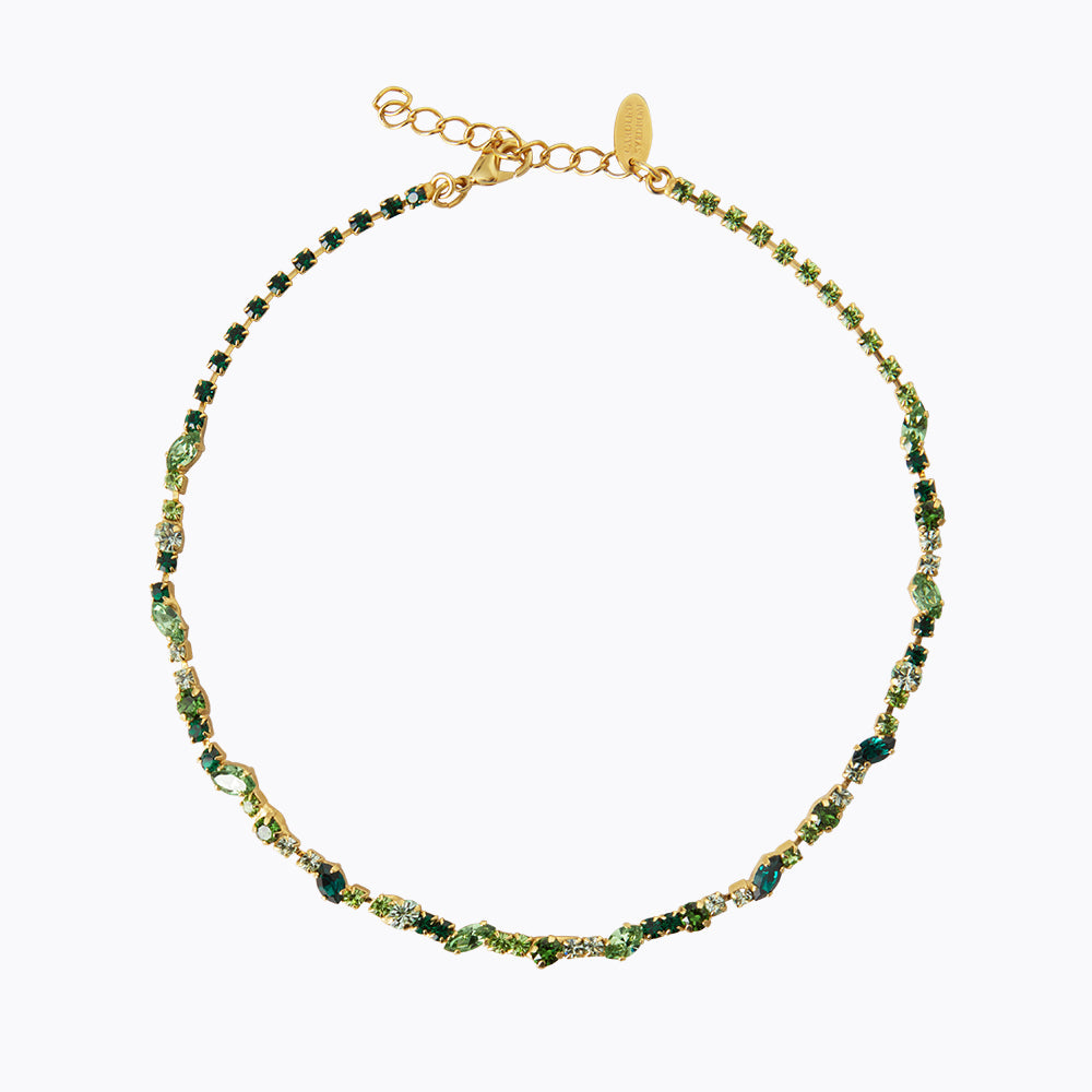 Antonia Green Combo Necklace – Elegant Jewelry for Women | Perfect for Parties, Weddings & Everyday Wear