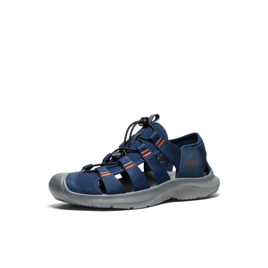 Men's Seanik H2 Sandal - Navy/Gold Flame Water Shoes for Beach, Pool & Outdoor Activities | Lightweight Quick-Dry Comfortable Sandals for Swimming, Surfing & Travel