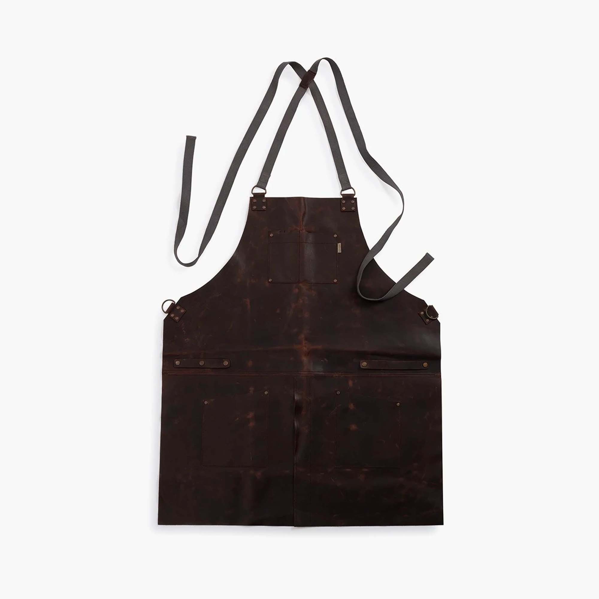 Premium Tradesman Leather Apron - Heavy Duty Work Apron for Carpenters, Blacksmiths & Craftsmen - Ideal for Woodworking, Metalworking & DIY Projects