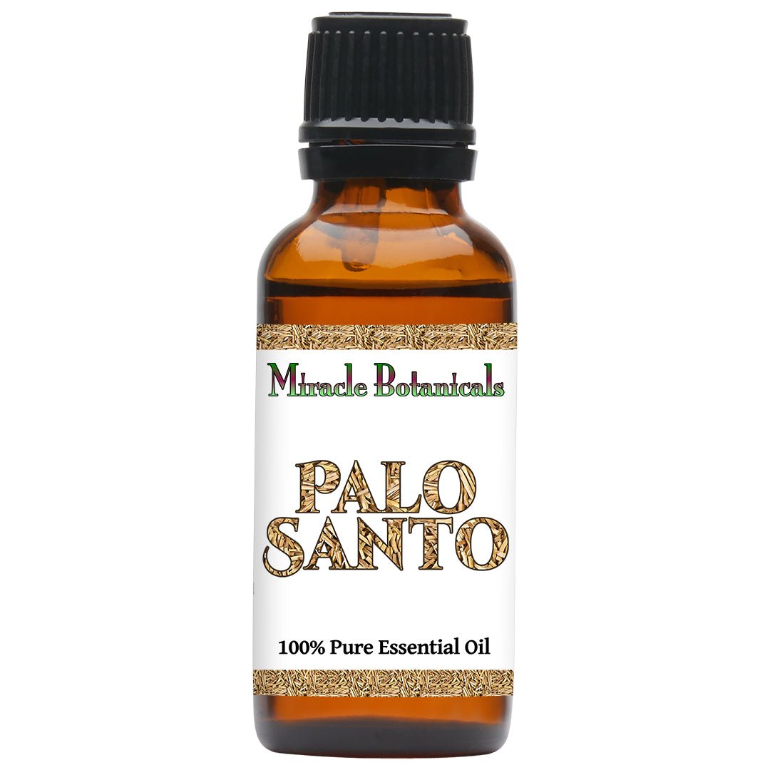 Organic Palo Santo Essential Oil - 100% Pure & Wildcrafted (Bursera Graveolens) for Aromatherapy, Meditation & Spiritual Cleansing