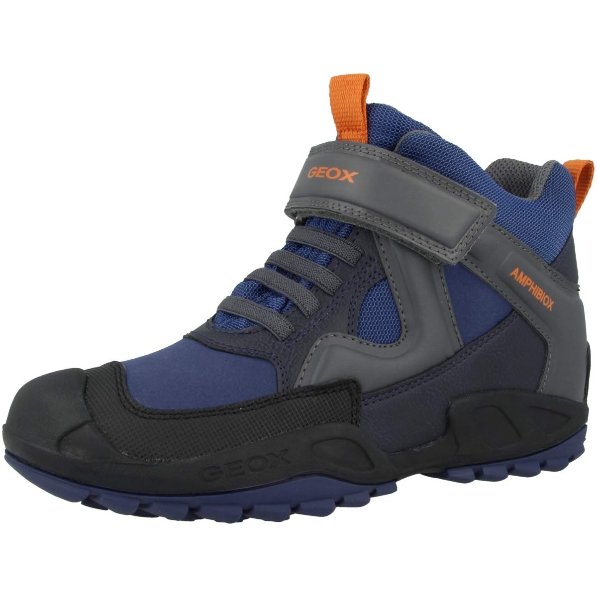 Geox Boys Hi-Top Trainer Shoes - Breathable Sneakers for Kids, Durable & Comfortable for School, Sports & Everyday Wear