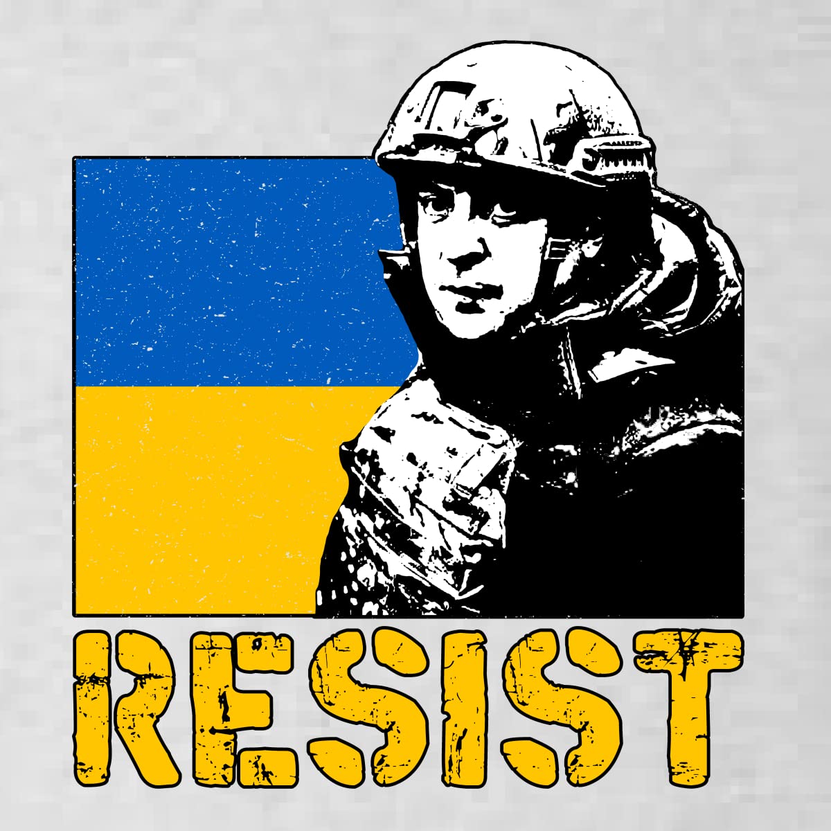 Support Ukraine Zelensky Political Tri-Blend Racerback Tank Top - Comfortable & Stylish for Protests, Rallies & Everyday Wear