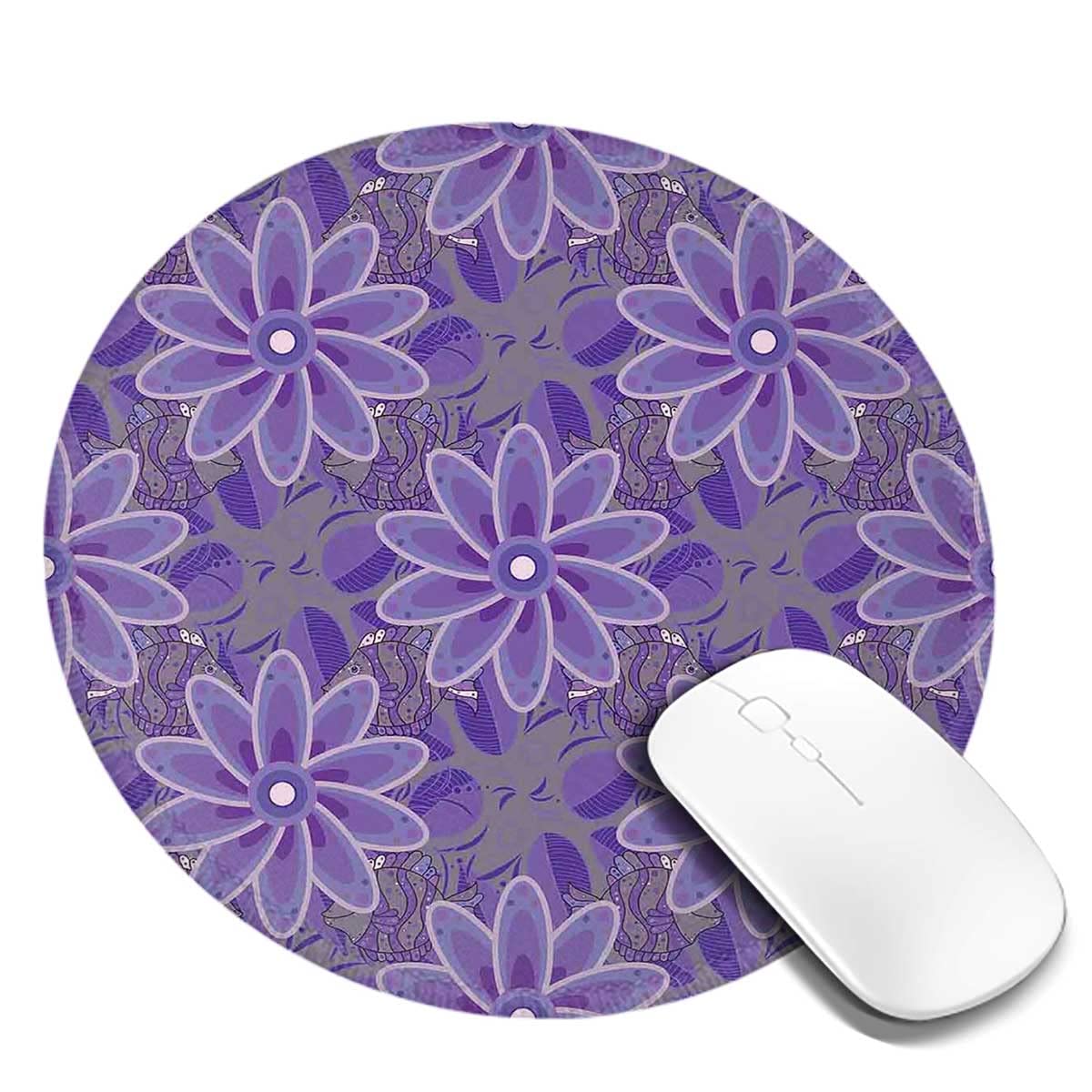 Custom Non-Slip Rubber Round Gaming Mouse Pad - 7.9 Inch Hippie Design for PC, Laptop & Office Use - Perfect for Gamers, Graphic Designers & Home Workstations