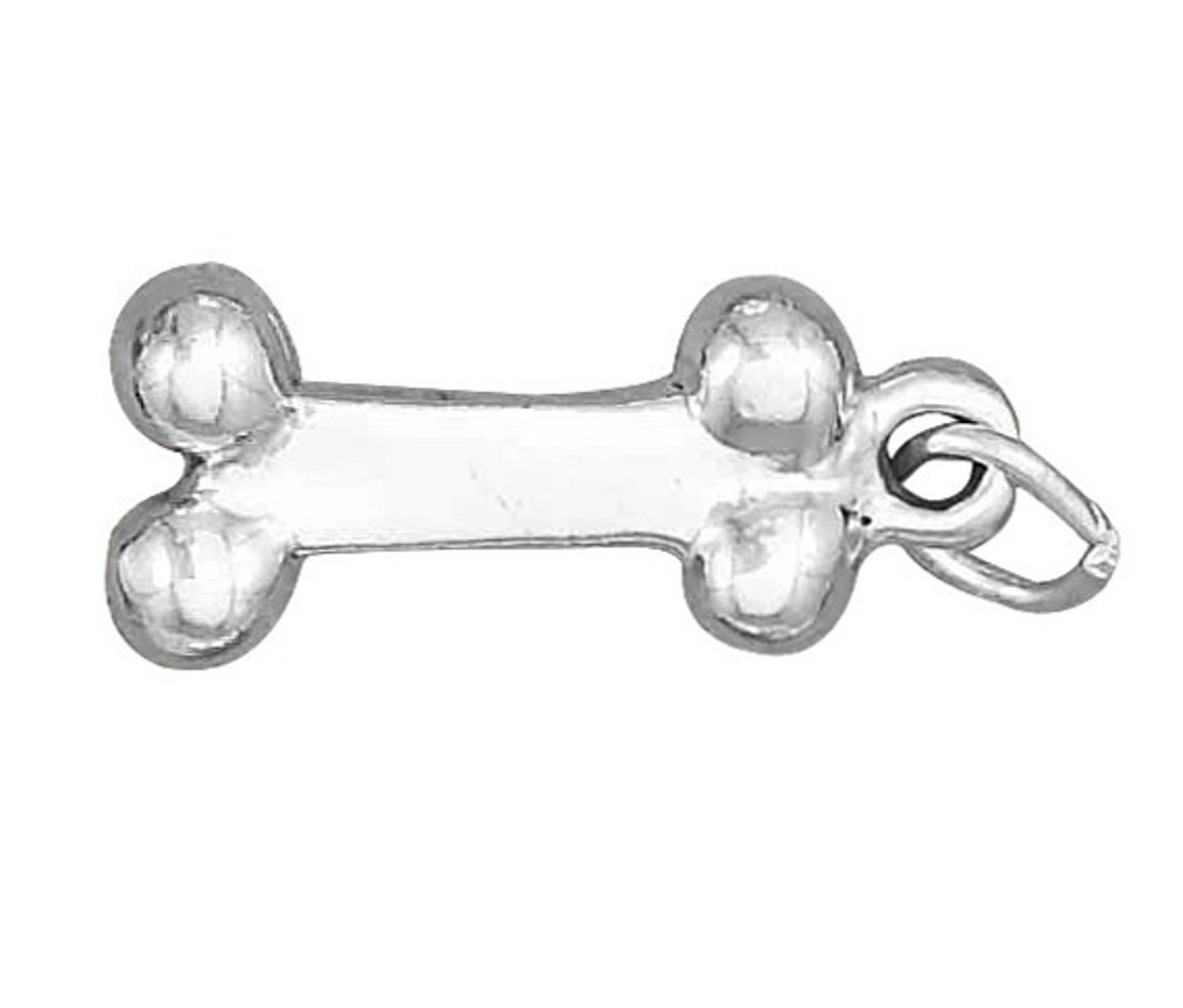 Sterling Silver Dog Bone Pendant Necklace for Men & Women - 1.5mm Box Chain with 3D Engraving - Perfect for Pet Lovers, Dog Owners & Personalized Gifts