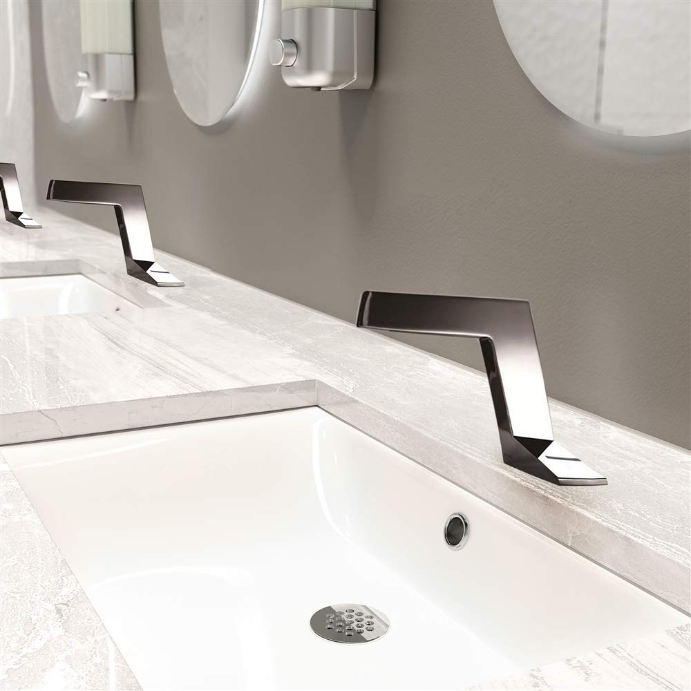 Bravat Commercial Electronic Touchless Faucet - Automatic Sensor Kitchen Sink Faucet for Restaurant, Hotel, Hospital, and Public Restrooms - ADA Compliant, Water Saving, and Hygienic Design