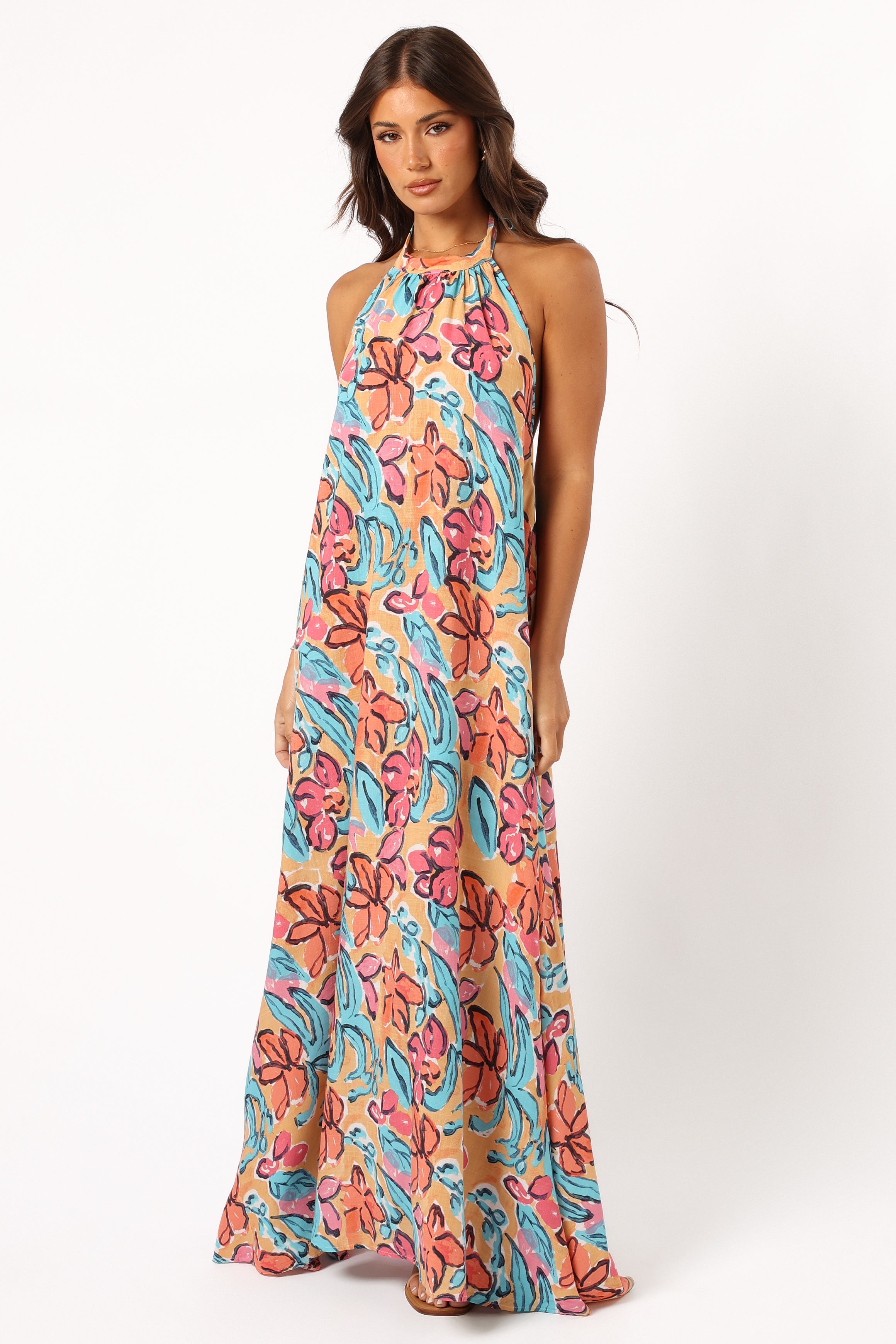 Avery Maxi Dress - Floral Print Women's Long Summer Dress for Beach, Vacation & Casual Wear