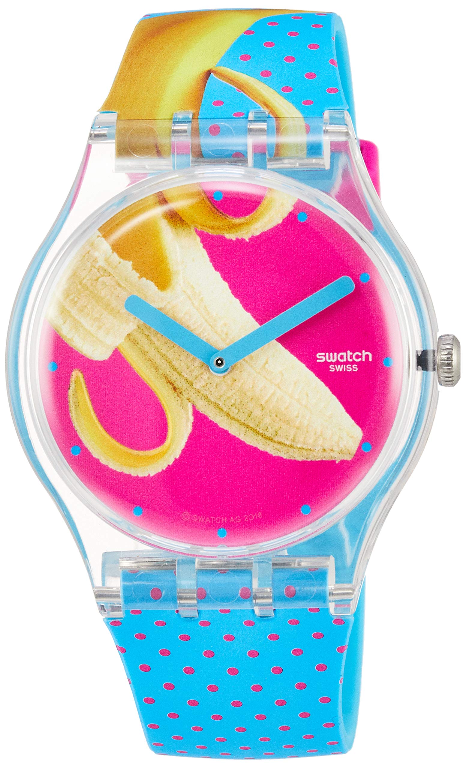 Swatch Men's Quartz Watch - Turquoise Silicone Strap for Active Lifestyle