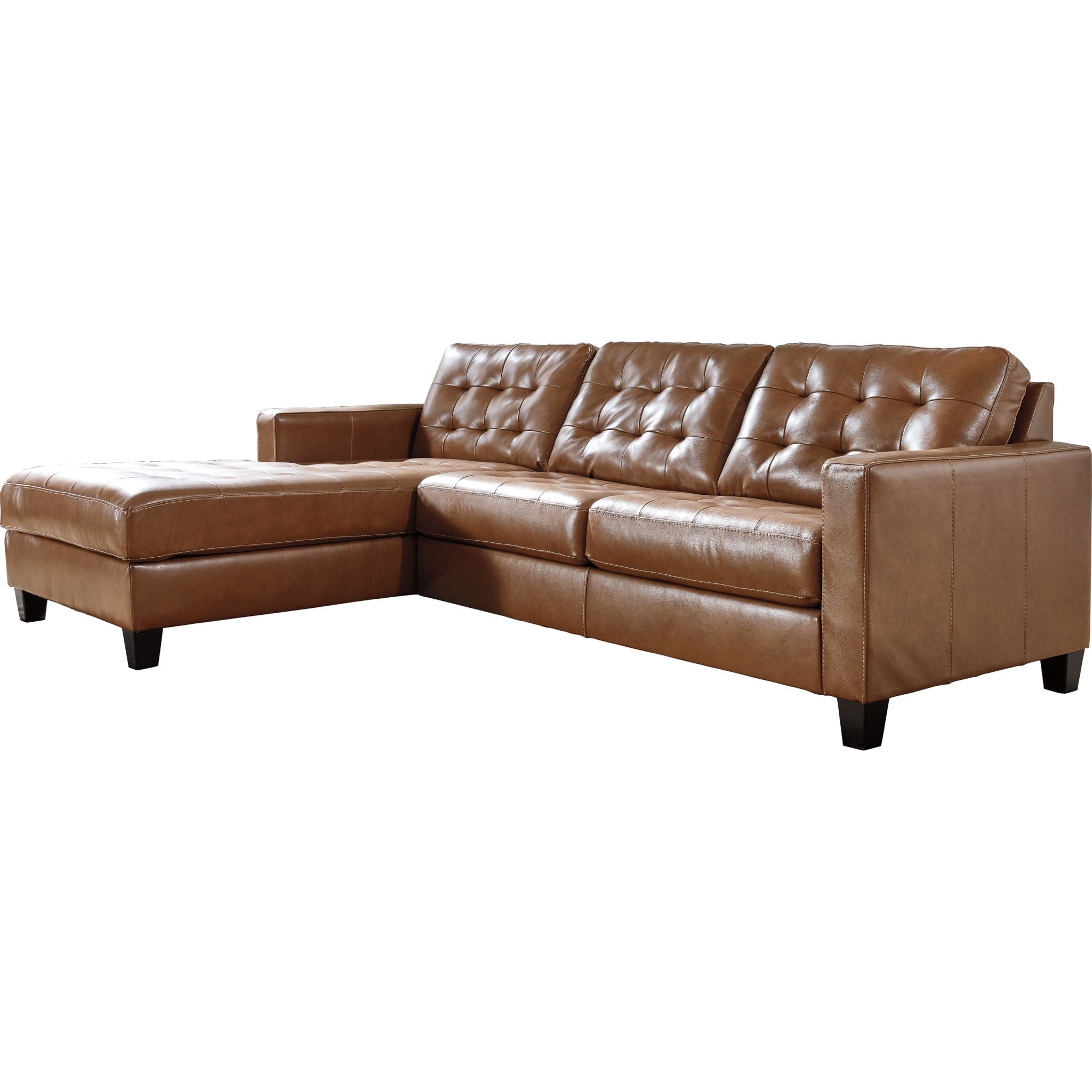 Baskove 2-Piece Sectional Sofa with Chaise Lounge - Modern L-Shaped Couch for Living Room, Apartment & Small Spaces - Comfortable Fabric Upholstery for Family Gatherings & Movie Nights
