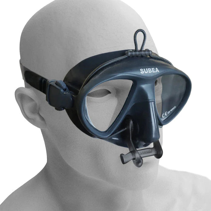 Octopus Freediving Nose Clip - Transparent Red for Snorkeling, Spearfishing & Underwater Photography