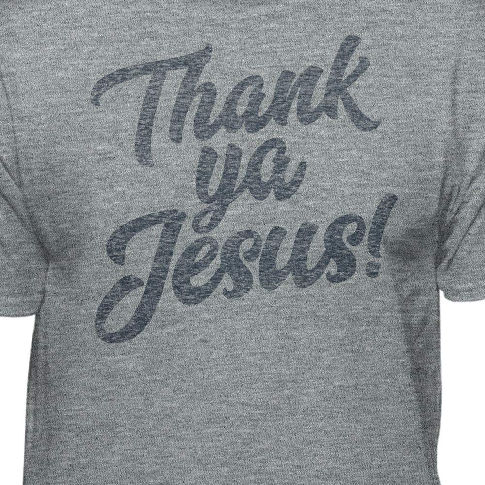 Thank Ya Jesus Graphic T-Shirt - Christian Faith Apparel for Men & Women - Perfect for Church, Bible Study & Religious Events
