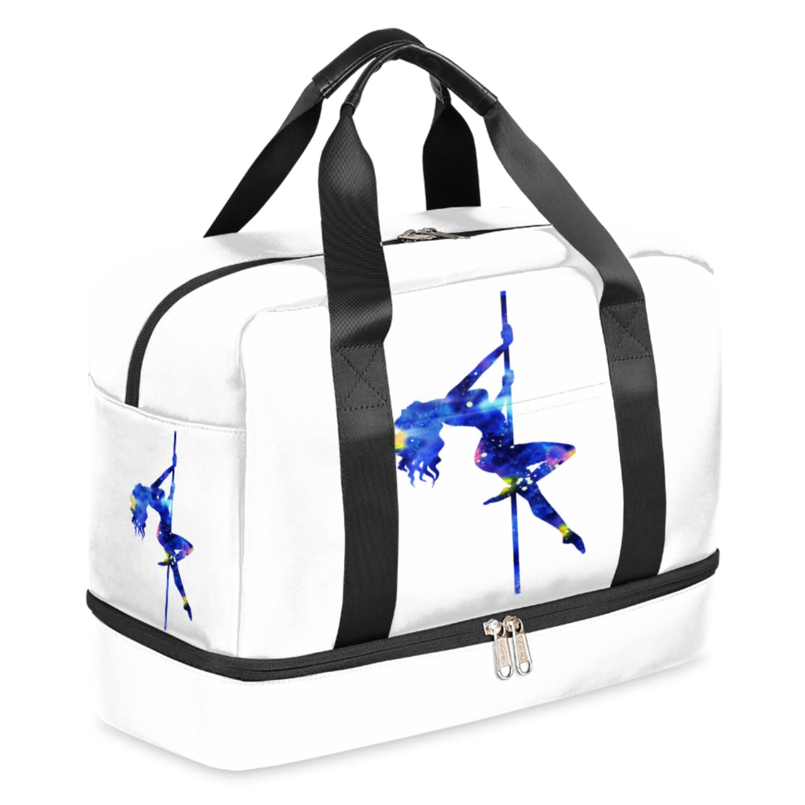 Foldable Weekender Bag - Overnight Duffle Carry On Tote for Air Travel | Lightweight Luggage for Gym, Dance, Weekend Getaways & Business Trips