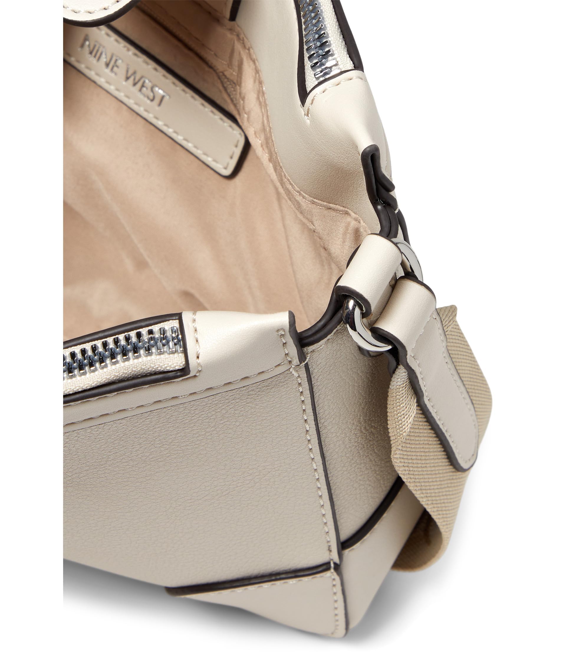 Nine West Ellis Double Zip Crossbody Bag for Women - Stylish & Functional Purse for Everyday Use, Work, Travel & Shopping