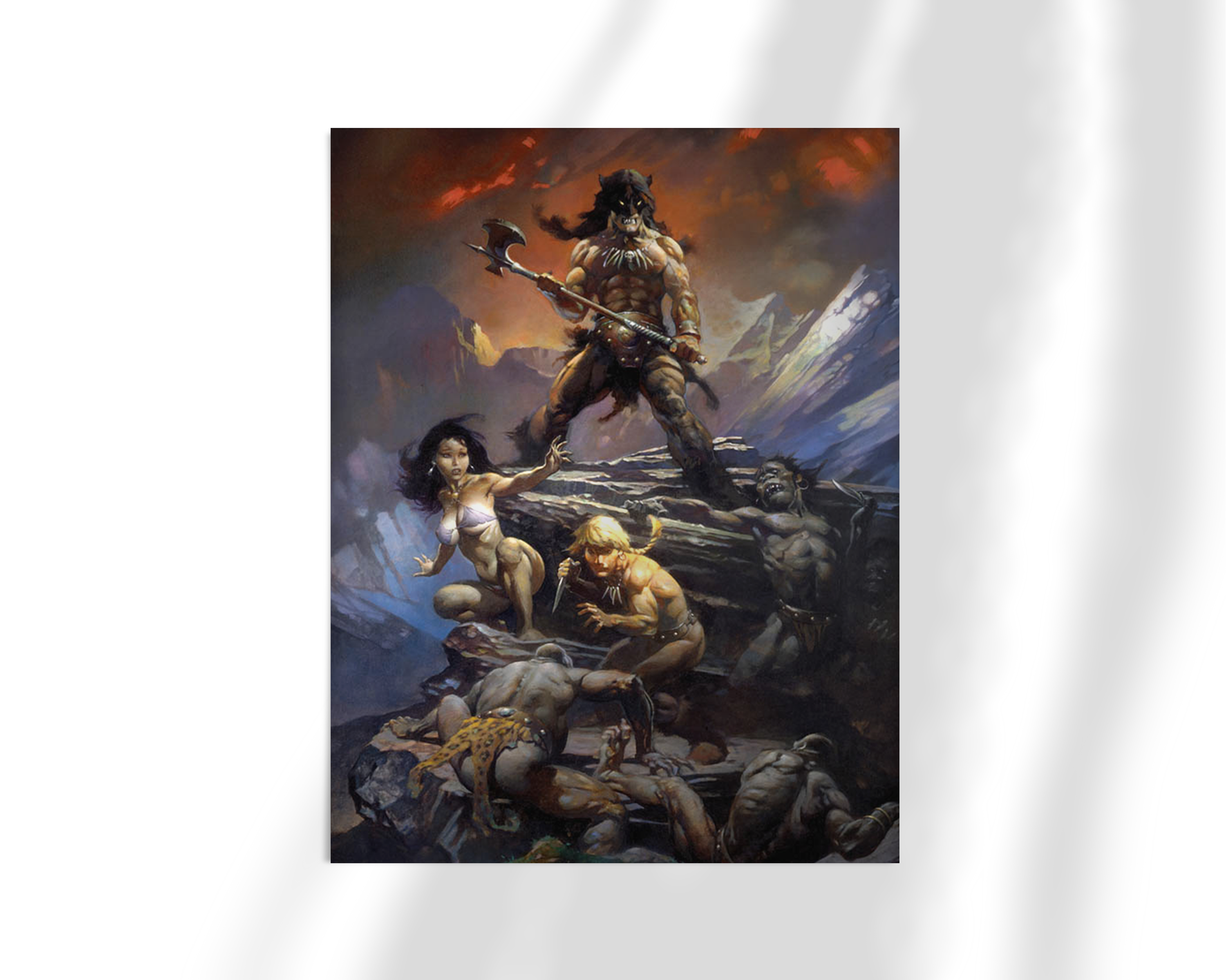 Fire and Ice Fine Art Print - Stunning Wall Decor for Living Room, Bedroom & Office | Premium Canvas Painting for Home & Gifts