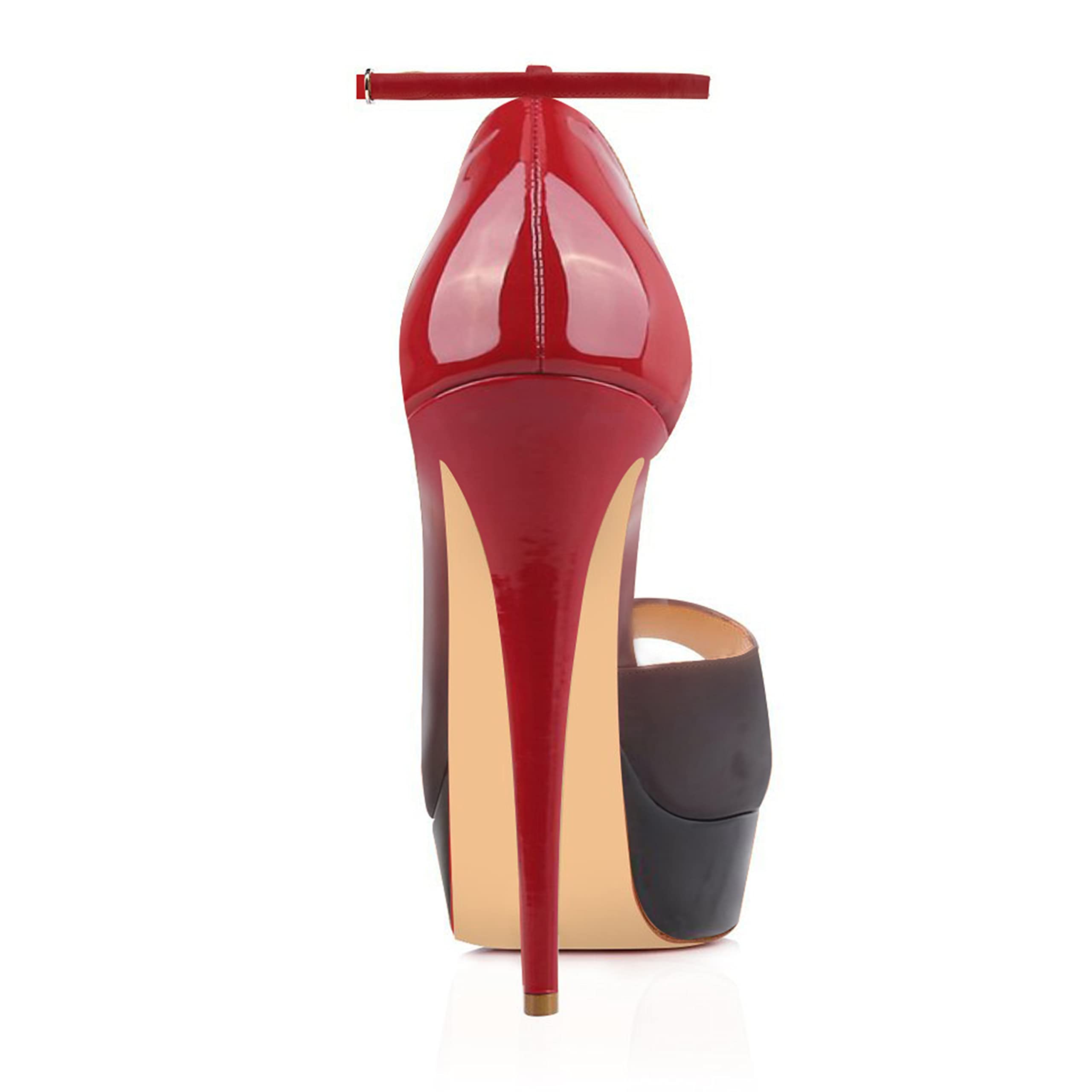 MERUMOTE Women's High Heels 6 Inch Stiletto Pumps - Peep Toe Platform Dress Shoes for Wedding, Party & Evening Events - Sexy Prom Heels for Women's Formal Occasions