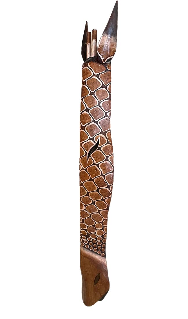 Handcrafted Wooden Giraffe Wall Art - 40