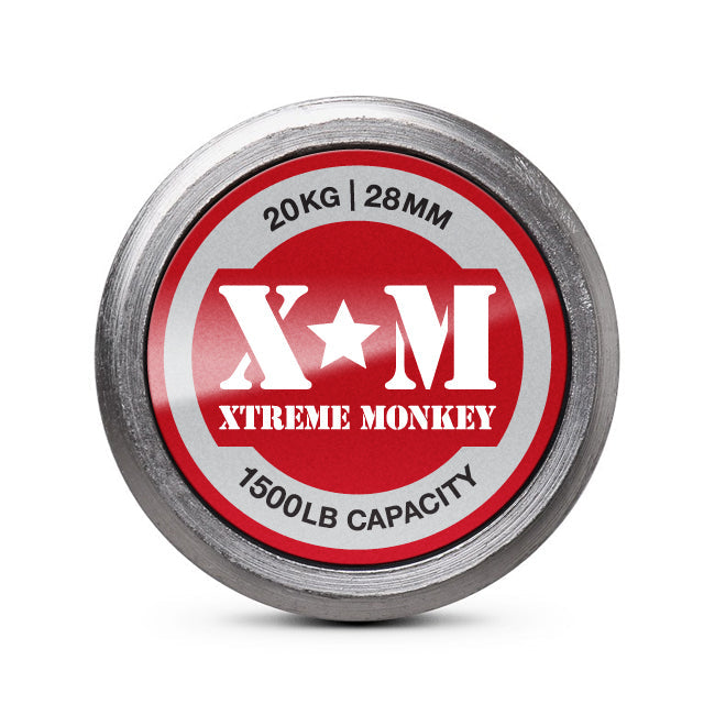 XM Fitness Men's Olympic Weightlifting Bar - 1500lbs Capacity - Perfect for Powerlifting, CrossFit & Home Gym Strength Training