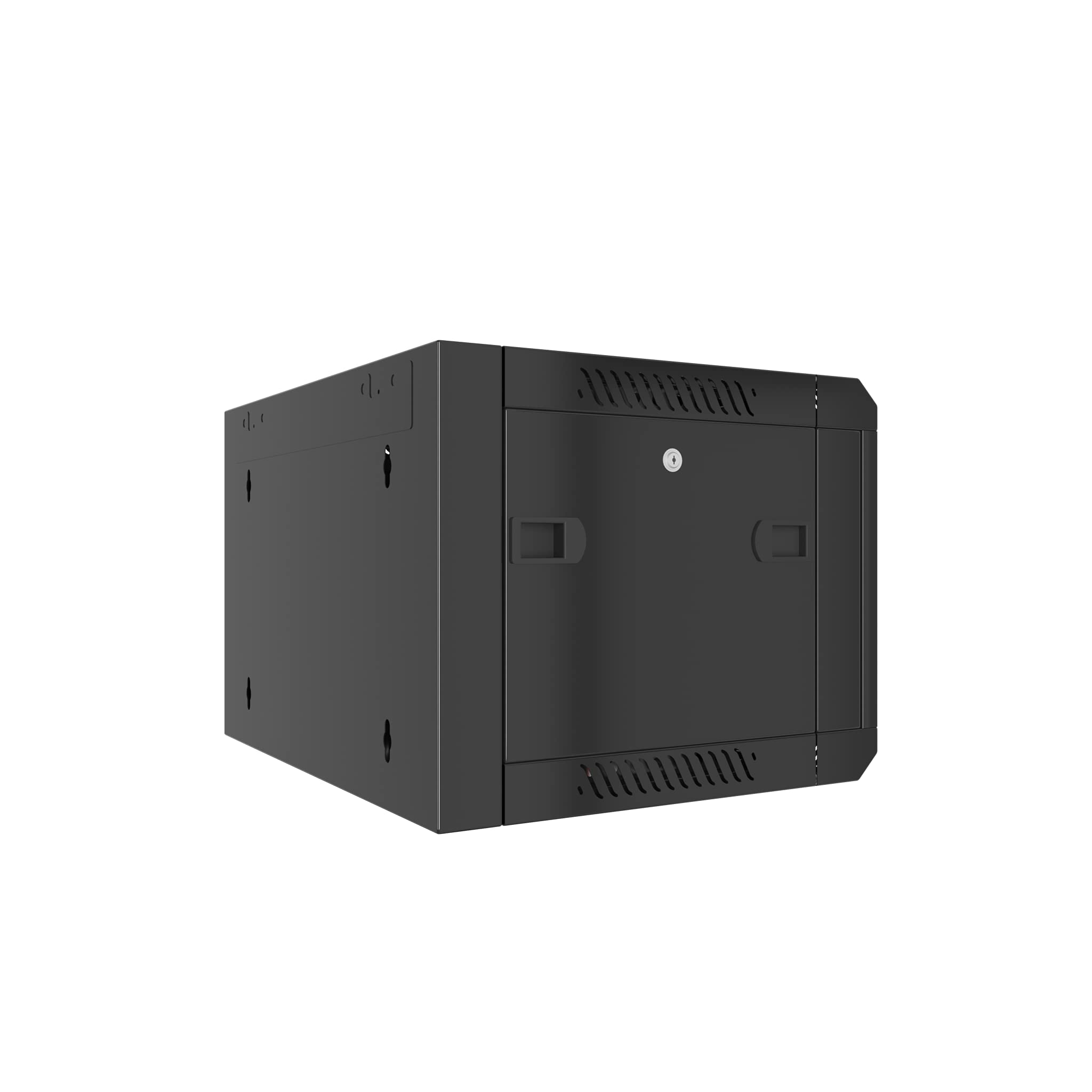9U Wall Mount Server Rack Cabinet - 18-Inch Depth Network Equipment Enclosure for Electronics, Security & AV Systems - Ideal for Data Centers, Home Studios & Office IT Installations