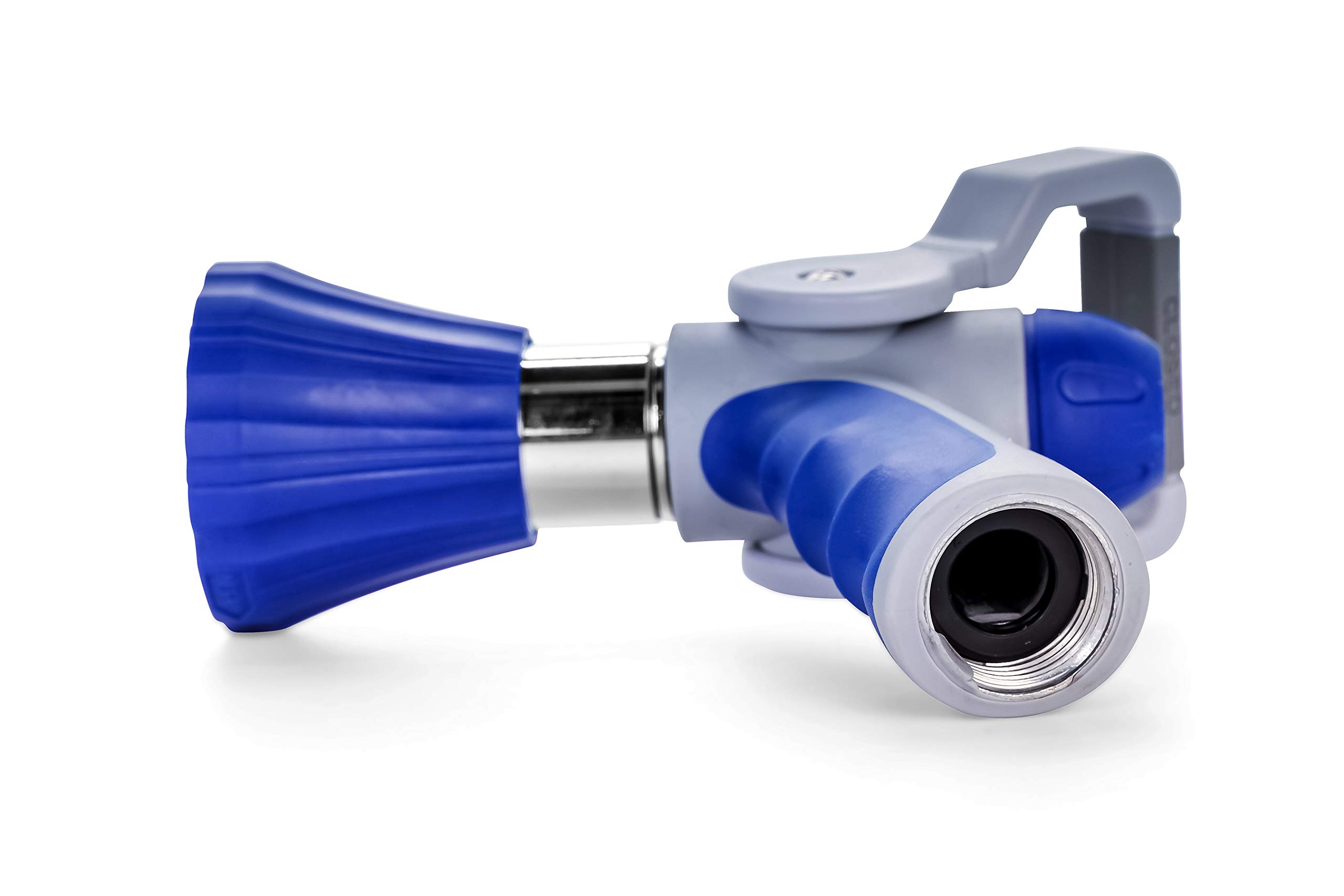 Camco 41987 Coil Hose Nozzle with Hand Lever - Heavy Duty RV Water Hose Sprayer for Camping, Gardening & Car Washing