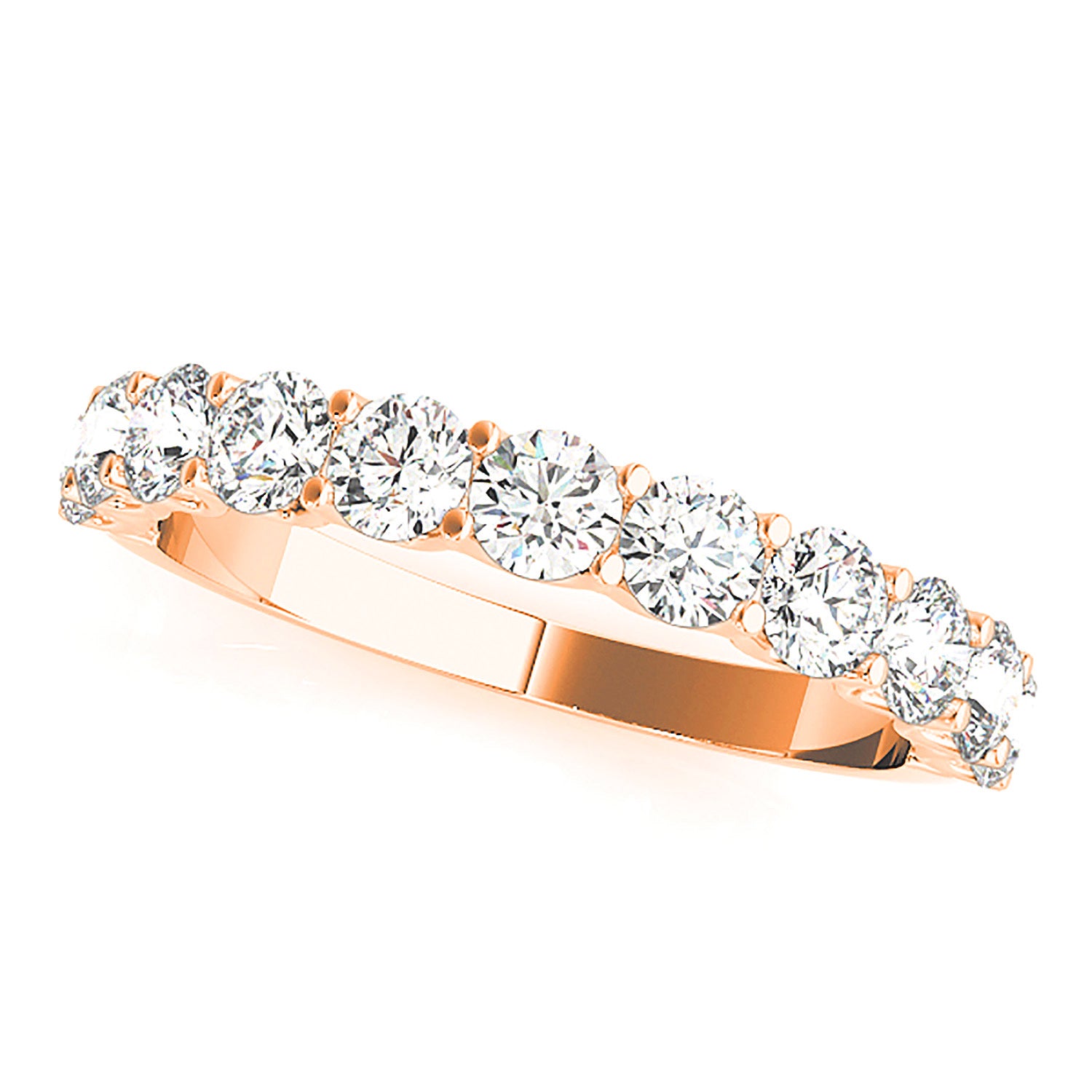 1.00 Carat Total Weight (CTW) Round Diamond Wedding Band Ring for Women - Perfect for Engagement, Anniversary & Bridal Jewelry Gifts