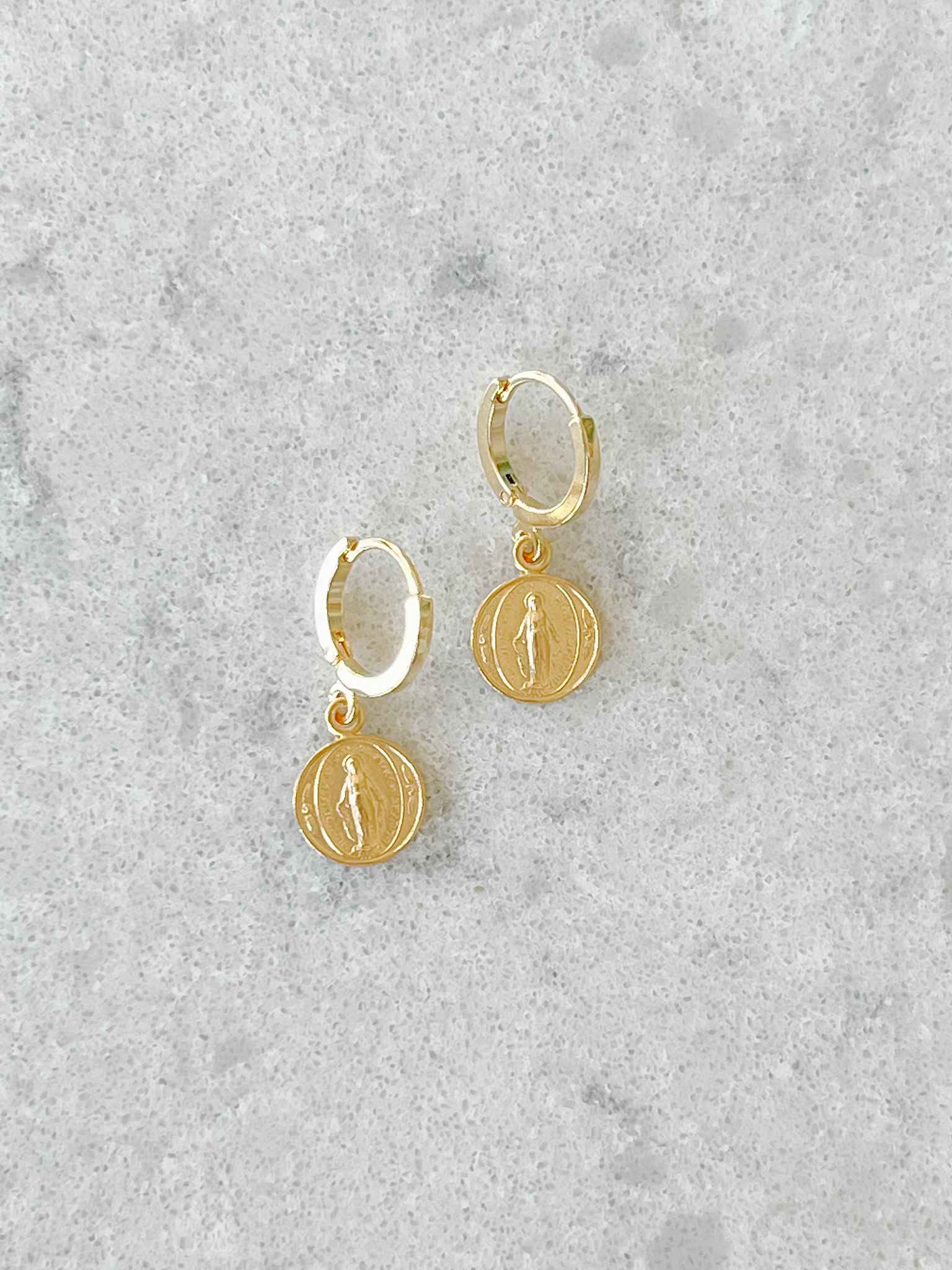 Stunning Miraculous Medal Earrings - Religious Jewelry for Women - Perfect for Church, Gifts & Everyday Faith Inspiration