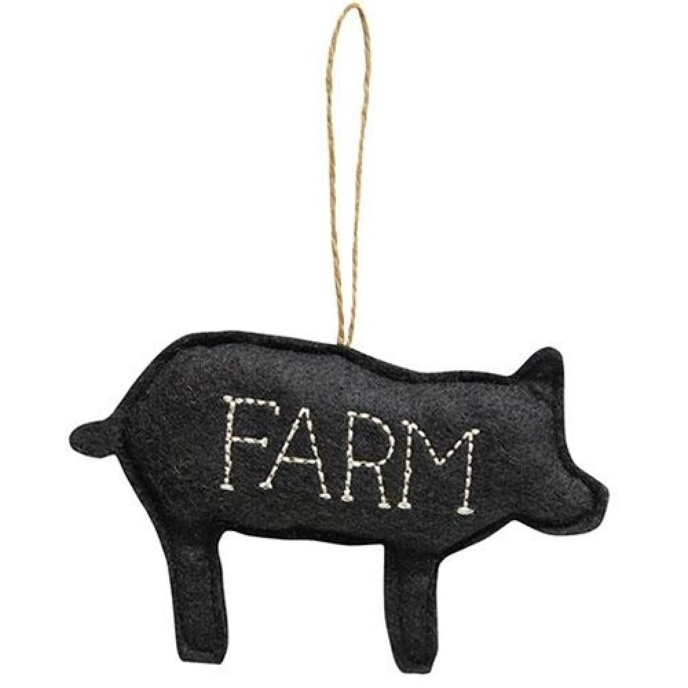 Handmade Felt Farm Pig Ornament - Cute DIY Piggy Decor for Nursery, Christmas Tree, and Farmhouse Style Home Decor | Perfect Gift for Animal Lovers & Country Living Enthusiasts