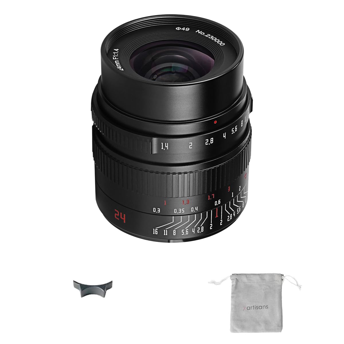 7Artisans 24mm f1.4 APS-C Manual Focus Lens for Nikon Z Mount Cameras (Zfc, Z50, Z6, Z7, Z8, Z9) - Fast Aperture Prime Lens for Portrait, Street & Low Light Photography - Canadian Warranty Included