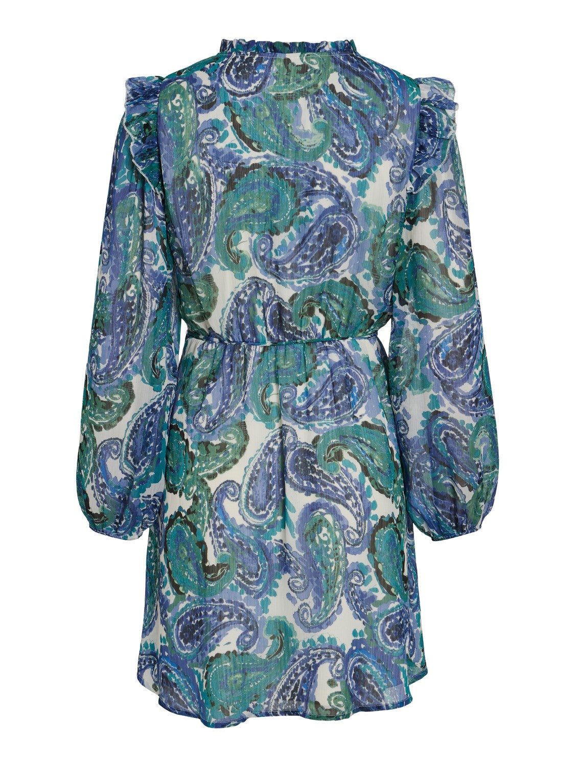 FALIA Women's V-Neck Dress in Lapis Blue - Elegant Casual & Party Wear for Women