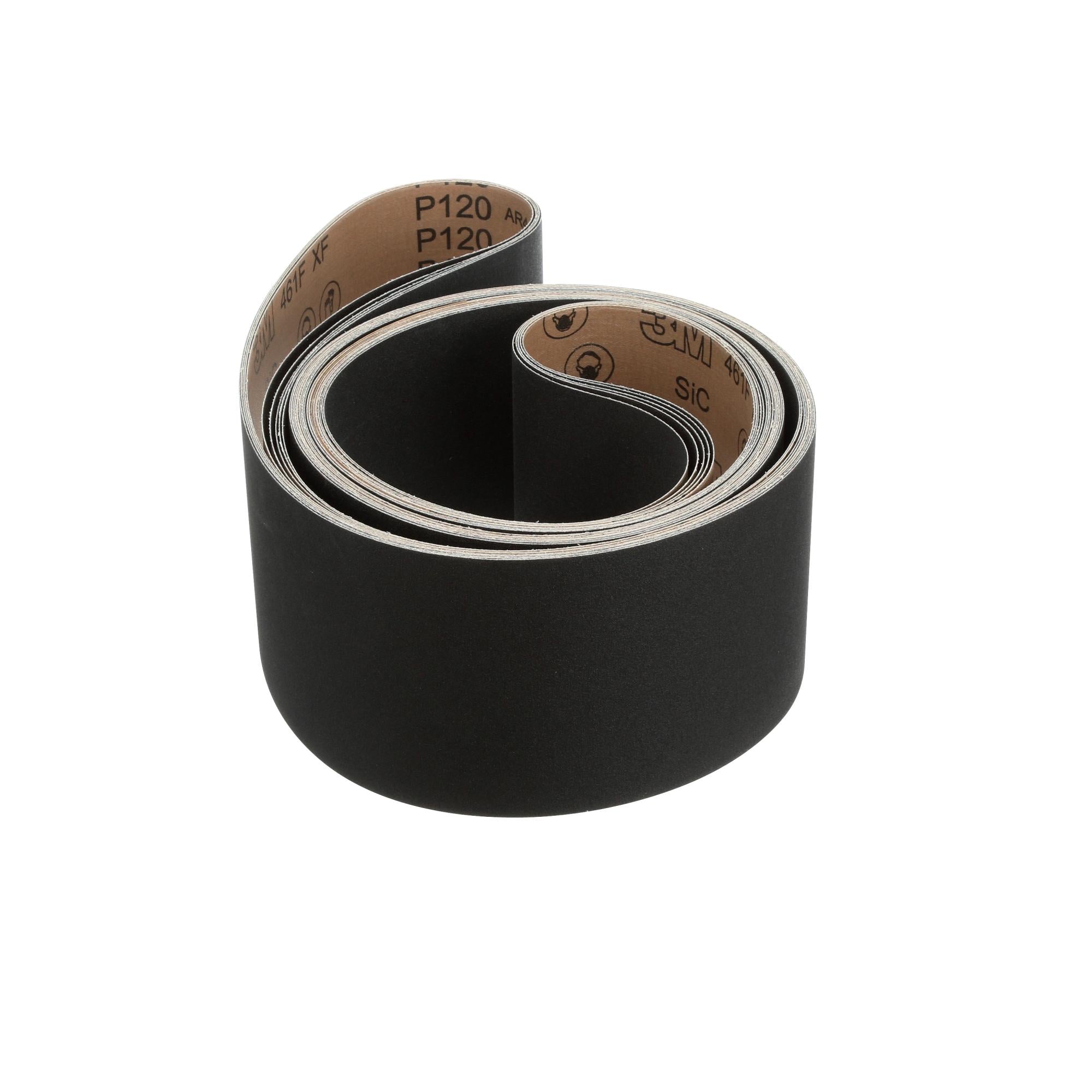 3M 461F Cloth Sanding Belt P120 XF Grit, 6