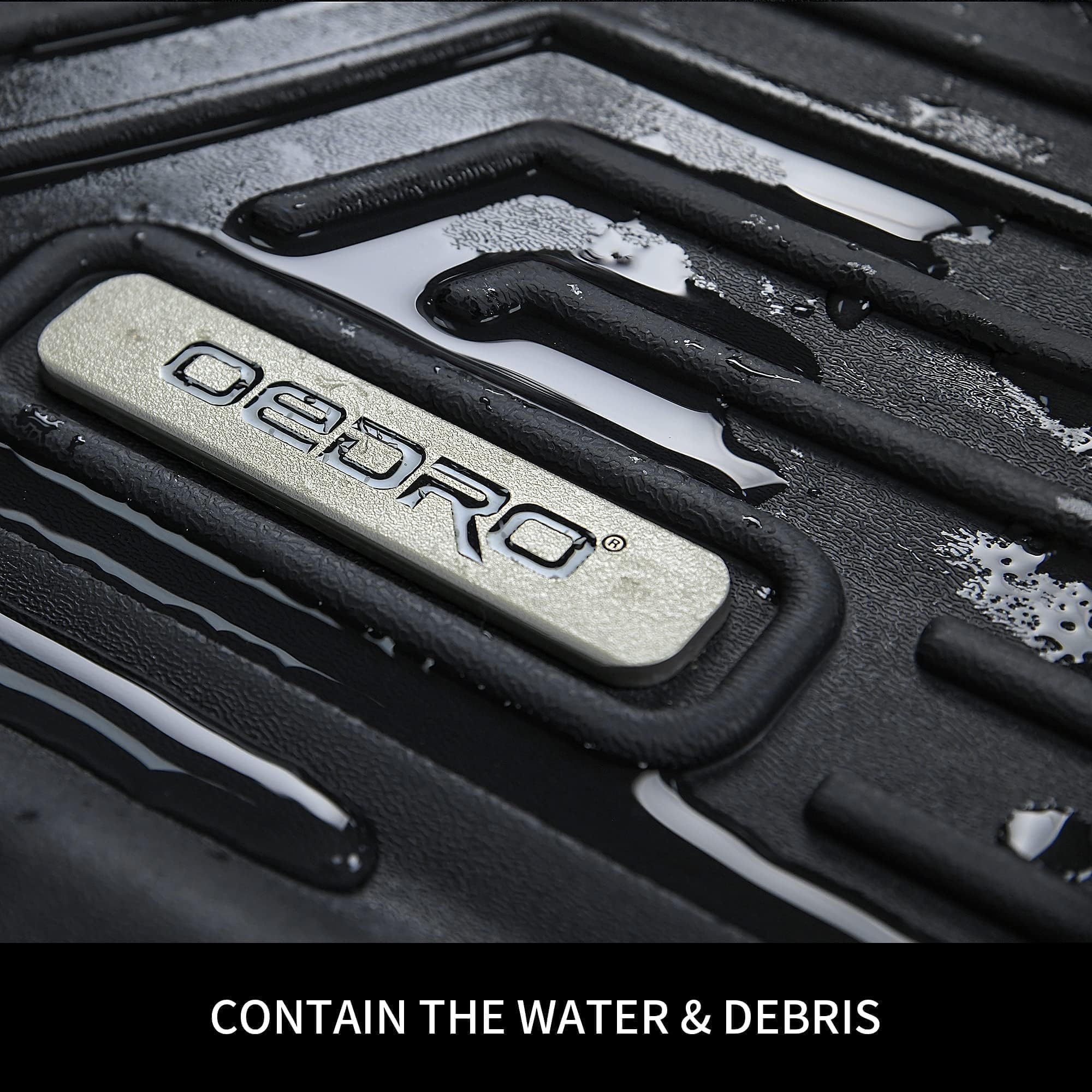 OEDRO Custom Fit All-Weather TPE Floor Mats for 2021-2025 Hyundai Elantra Sedan - Front & Rear Seat Protection | Durable, Non-Slip Car Accessories for Daily Commute & Road Trips