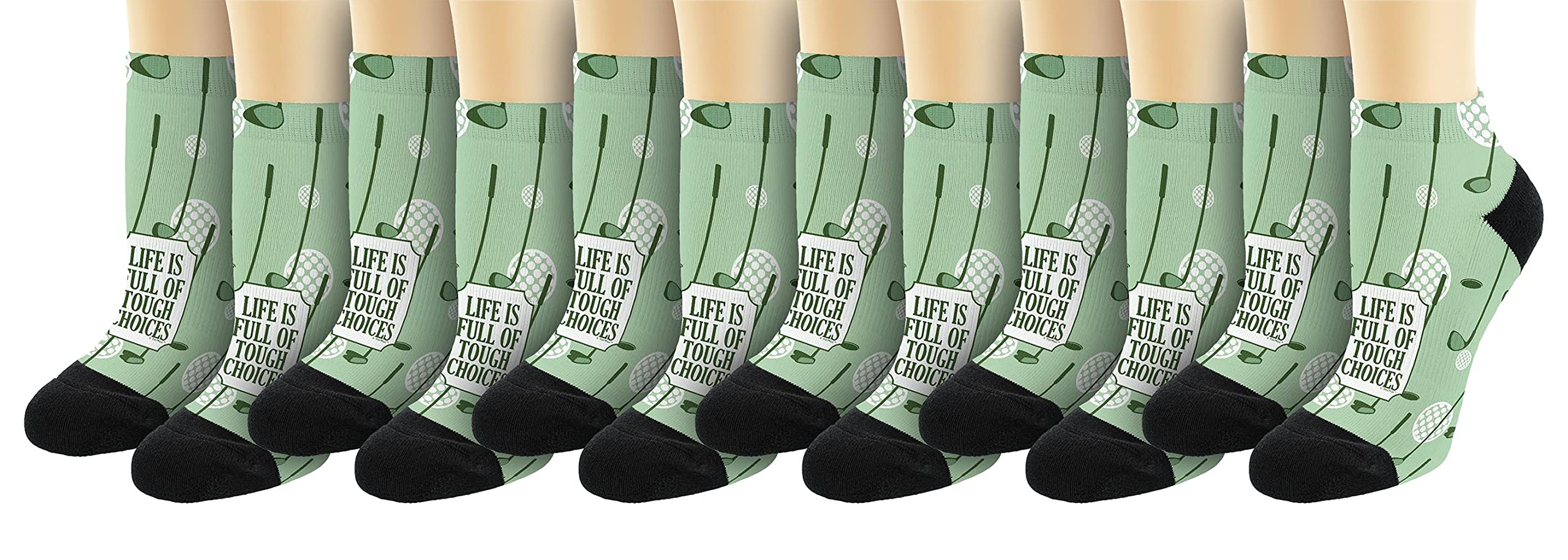 Funny Golf Club Novelty Ankle Socks - Perfect Gift for Golf Lovers & Comfortable Casual Wear - Great for Golf Outings, Sports Events & Everyday Use