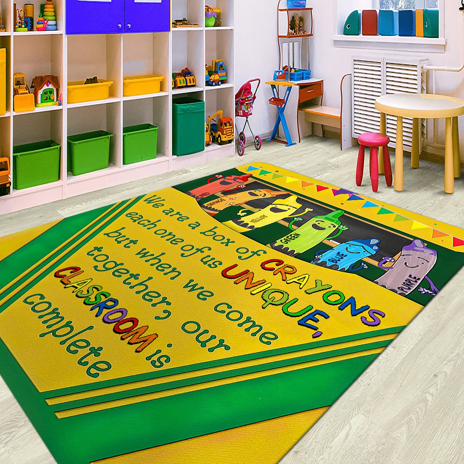 5x7 Classroom Rug for Kids - God Says You Are Special Play Mat for Preschool, Playroom & Home - Non-Slip Educational Floor Carpet for Boys & Girls - Perfect for Story Time, Nap Time & Learning Activities