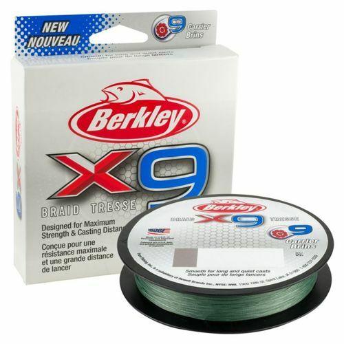 Berkley X9 Braided Fishing Line - High Strength, Low Visibility, Superior Casting Performance for Freshwater & Saltwater Fishing | Ideal for Bass, Walleye, and Offshore Angling