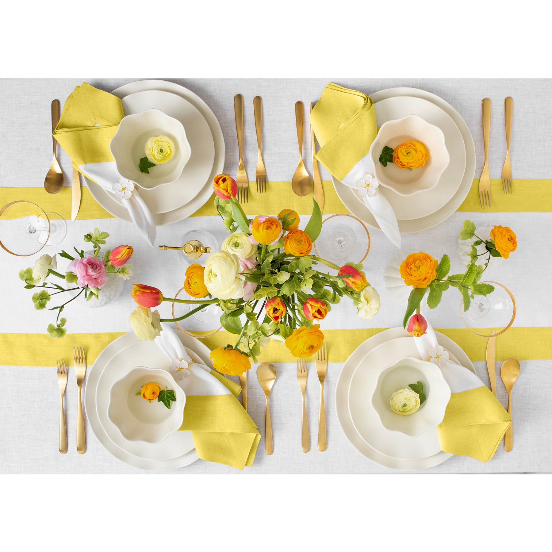 Elegant Contempo Table Runner - Premium Cotton Linen Blend for Dining Room Decor, Wedding, and Holiday Table Settings