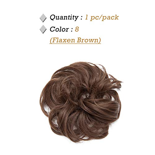 Messy Bun Hair Extension for Curly Hair - Clip-in Updo Hairpiece for Women | Perfect for Weddings, Parties & Everyday Styling