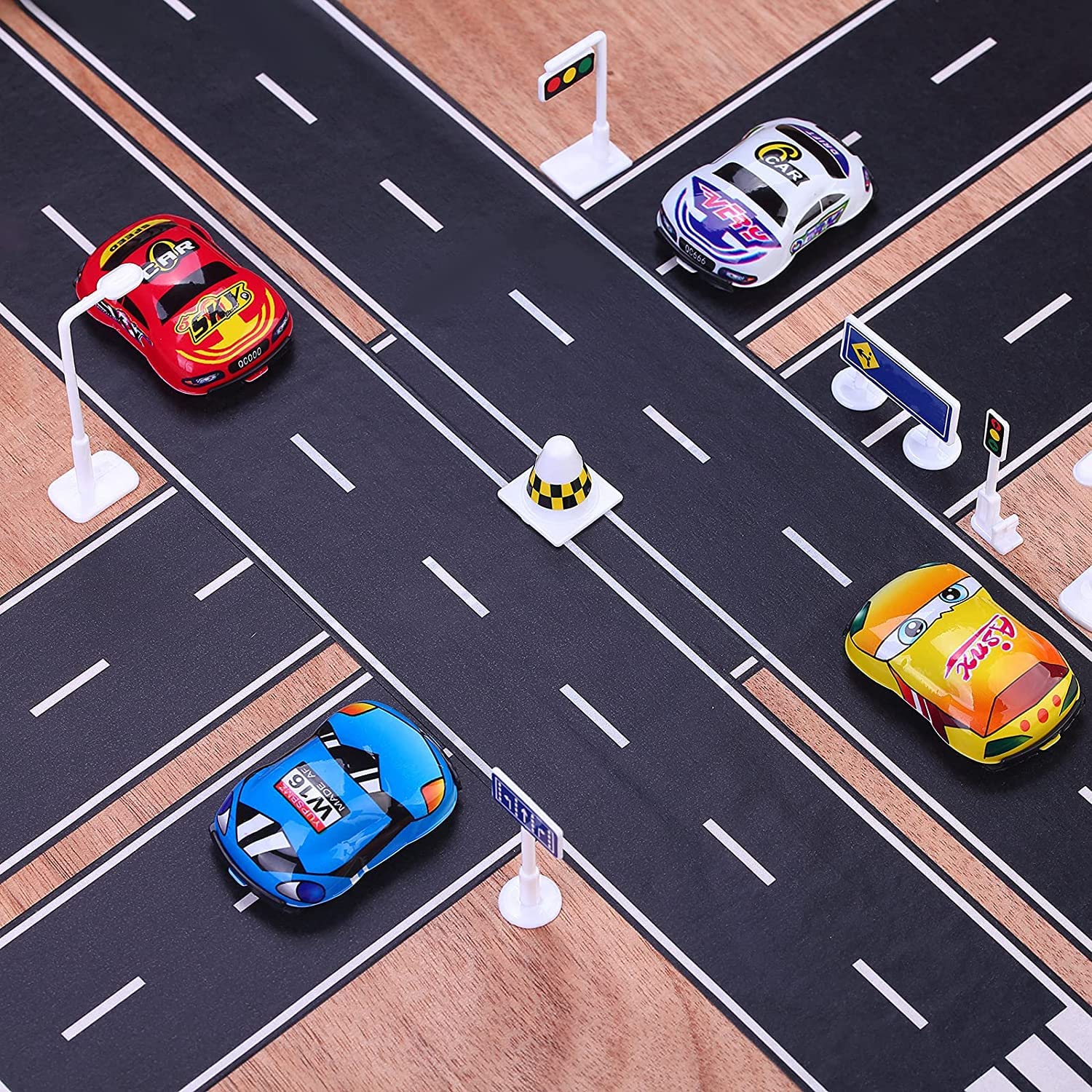 Black Toy Car Race Track Tape - 2.4