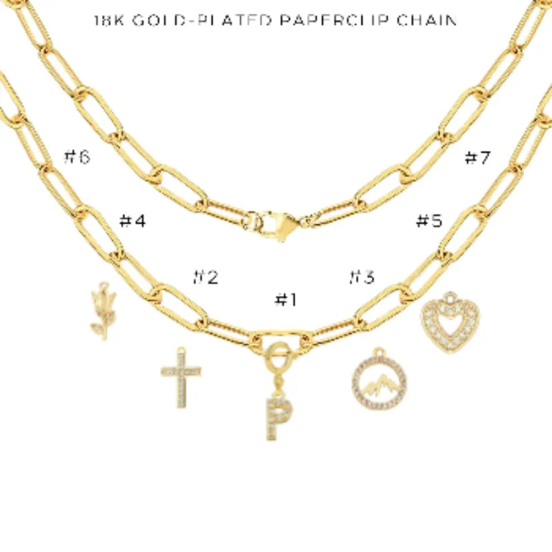 Elegant Charm Necklace with Assorted Charms - Perfect for Gifts, Parties & Everyday Wear | $52.00