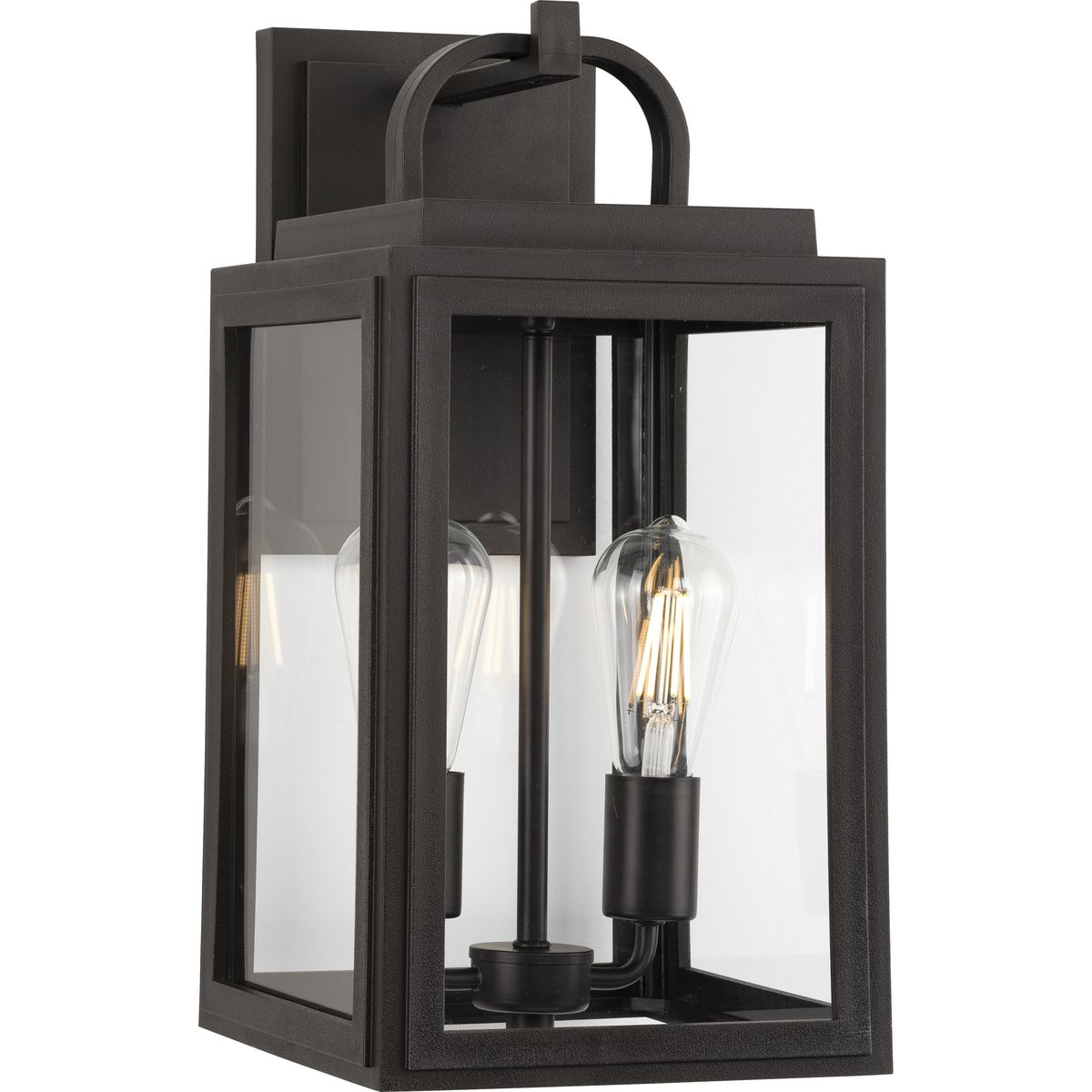 Grandbury Collection Two Light Outdoor Wall Lantern with DURASHIELD Technology - Weatherproof Exterior Lighting for Porch, Patio, and Garden Decor