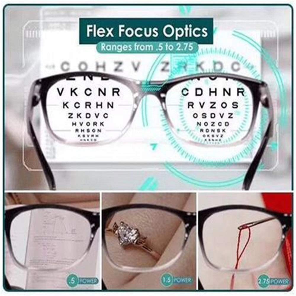One Power Readers Auto Focus Reading Glasses - Progressive Multifocal Computer Eyewear for Men & Women | HD Adjustable Optical Glasses for Reading, Computer Work & Office Use