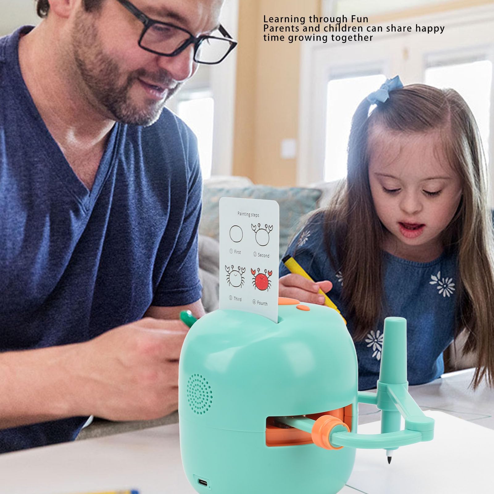 Montessori Drawing Robot - Interactive Educational Learning Toy for Kids Ages 3-12 | STEM Art Toy for Home & Classroom Activities
