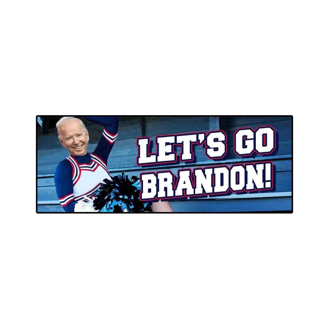 Let's Go Brandon Cheerleader Biden Vinyl Sticker Decal (3.37