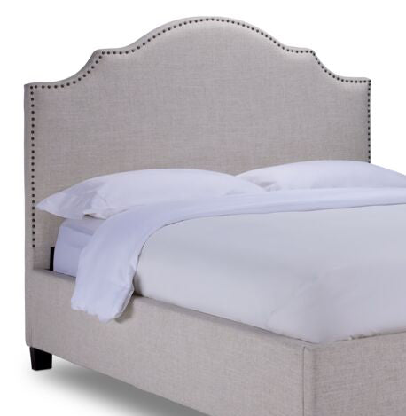 Alana Twin Headboard in Beige - Upholstered Fabric Bed Headboard for Girls & Teens - Perfect for Bedroom Decor & Cozy Reading Nook