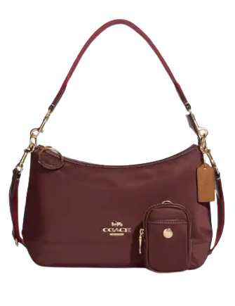 Coach Ellis Shoulder Bag for Women - Genuine Leather Crossbody Purse with Adjustable Strap - Perfect for Work, Travel & Everyday Use