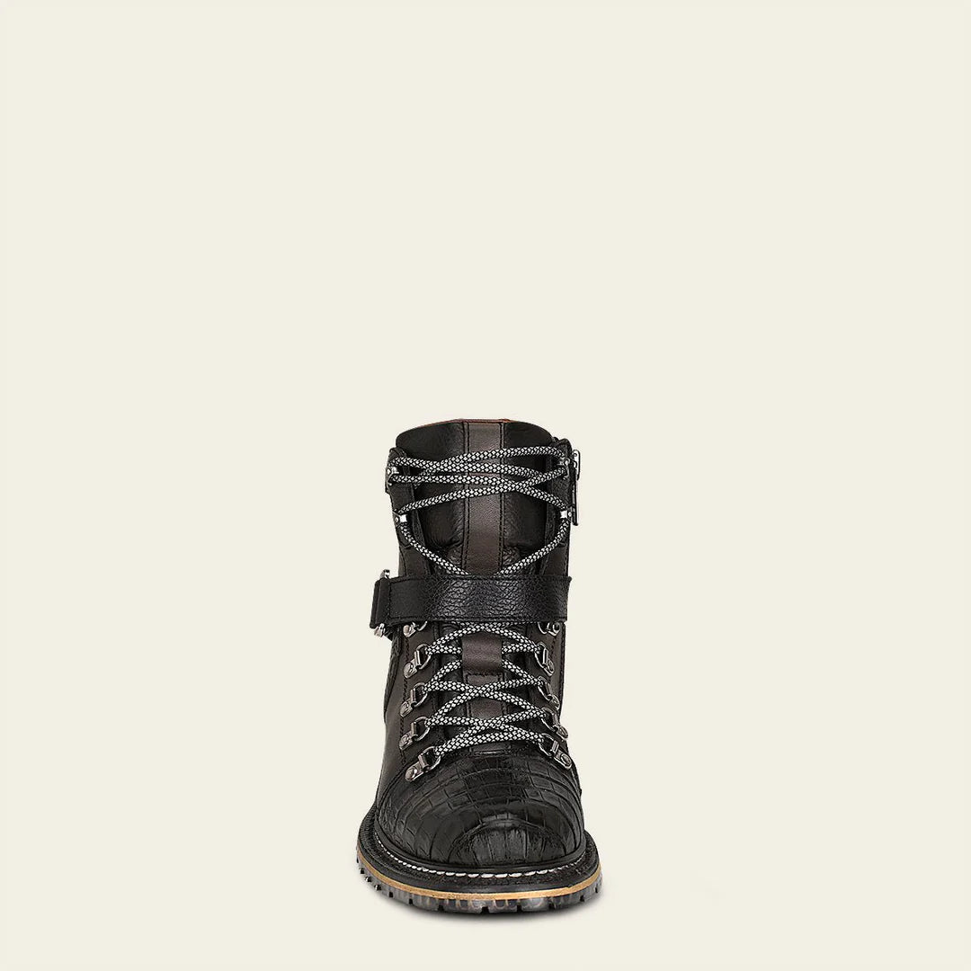 Men's Cuadra Black Casual Fashion Caiman Ankle Boots - Stylish & Comfortable for Everyday Wear, Work & Outdoor Activities